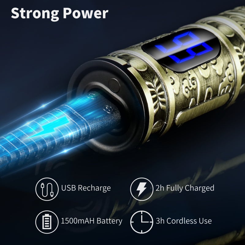 USB Rechargeable Hair Clippers Cordless Hair Trimmer Electric Haircut Kit with 4 Guide Combs for Beginners Salon Barbers Hair Trimming Styling & Grooming - Image 4