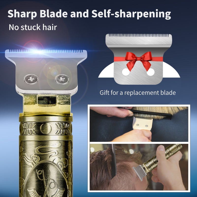 USB Rechargeable Hair Clippers Cordless Hair Trimmer Electric Haircut Kit with 4 Guide Combs for Beginners Salon Barbers Hair Trimming Styling & Grooming - Image 3