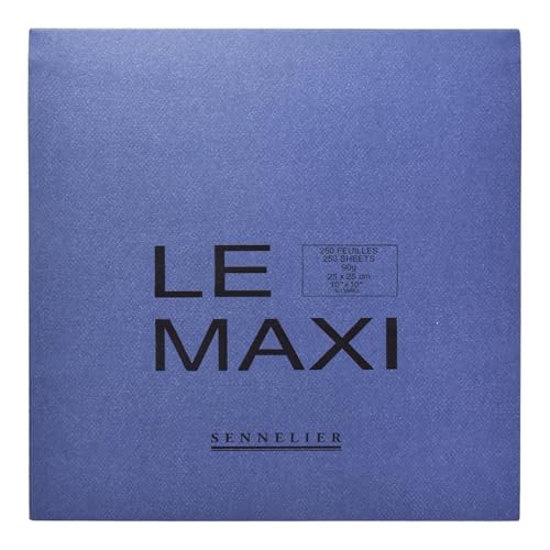 SENNELIER Maxi Drawing Pad, White, 10-x-10-Inch - Image 1