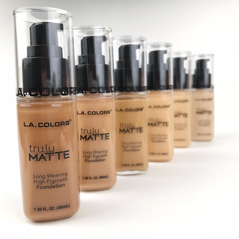 L.A. COLORS Truly Matte Foundation, Natural CLM352 - Image 3