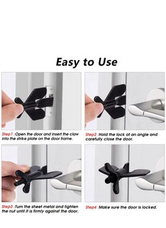 Y&D Portable Door Lock, Home Security Locker Travel Lockdown Locks for Additional Safety and Privacy Devices Traveling Hotel Apartment College(1 Pack)  - Image 4