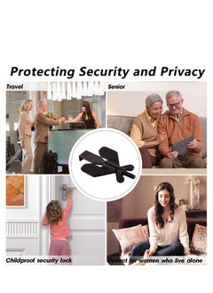 Y&D Portable Door Lock, Home Security Locker Travel Lockdown Locks for Additional Safety and Privacy Devices Traveling Hotel Apartment College(1 Pack)  - Image 2