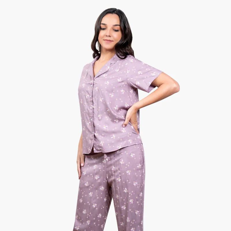 Aadaraya Floral Print Pyjama Set