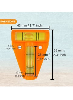 Y&D 4 Pcs Small Caravan Spirit Level, Levelling Motorhome Gadget, Mini Leveller Devices, Accessories Gadgets, Gadgets Levellers, Level for Campervan  - Image 2