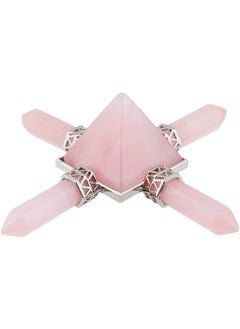 rockcloud Rockcloud Pyramid Energy Generator, Reiki Chakra Healing Crystal Stone,Rose Quartz 