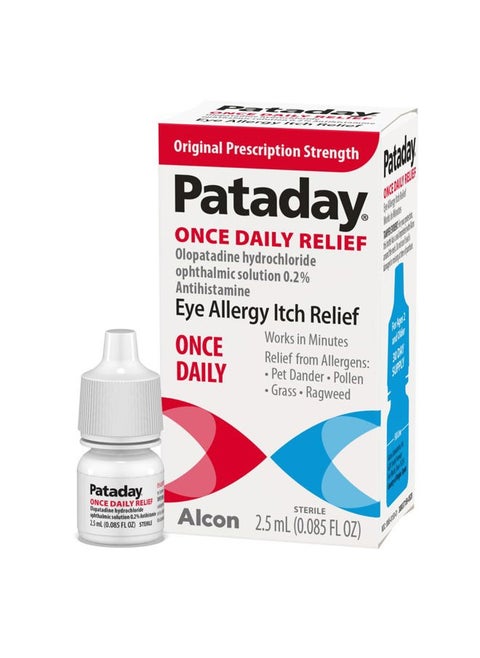 Pataday Once Daily Relief Allergy Eye Drops by Alcon, for Eye Allergy Itch Relief, 2.5 ml (Pack of 1)