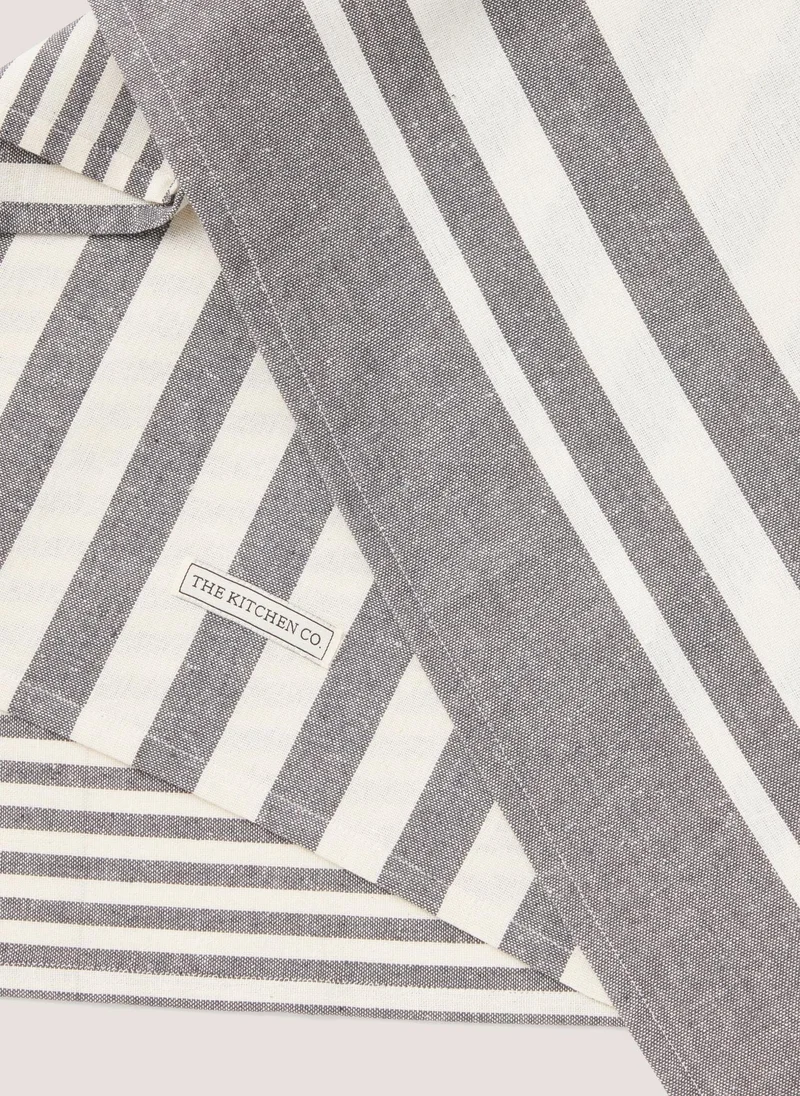 Matalan Laundry Co 3 Pack Grey Textile Tea Towels