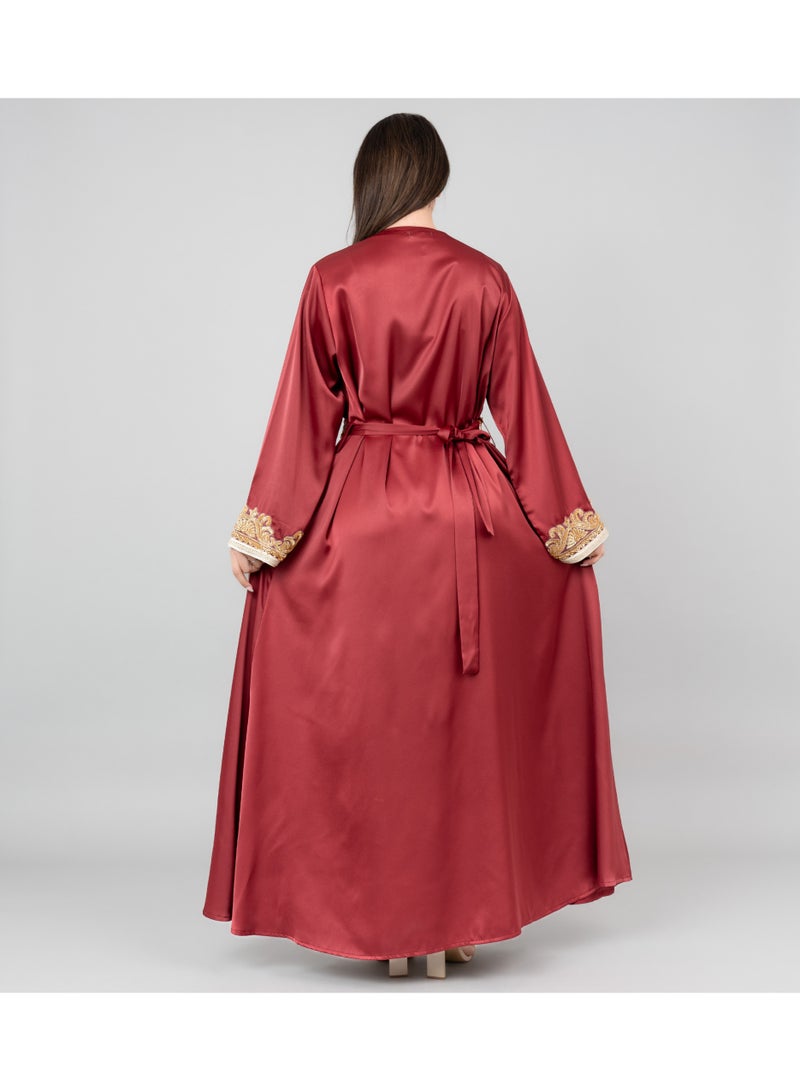 اكسا حزام كفتان أنيق كلاسيكي من قطعتين - Image 2