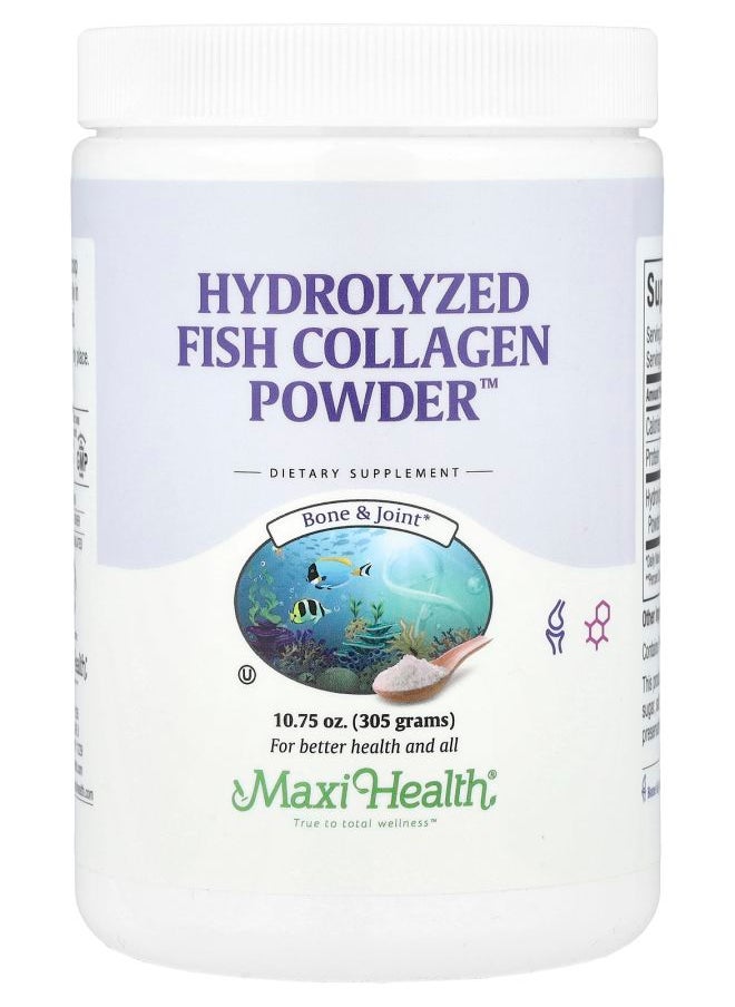 Maxi Health Hydrolyzed Fish Collagen Powder™ 10.75 oz (305 g) 
