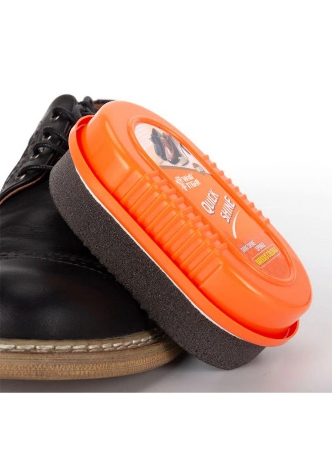 النمر البري شمع أحذية سريع اللمعان ذو وجهين كبيرين من الإسفنج بألوان مختلفة - Image 4