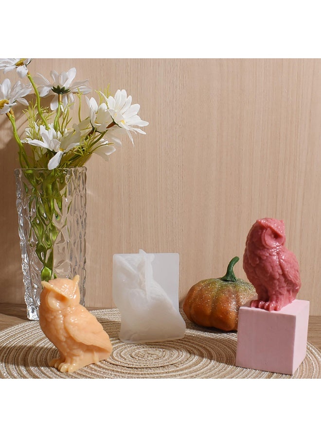 3D Animal Owl Resin Silicone Candle Mold Set DIY Candle Making Mould for Home Decor - Image 5