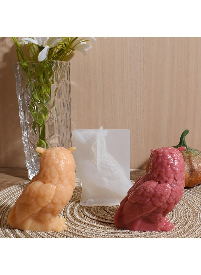 3D Animal Owl Resin Silicone Candle Mold Set DIY Candle Making Mould for Home Decor - Image 4