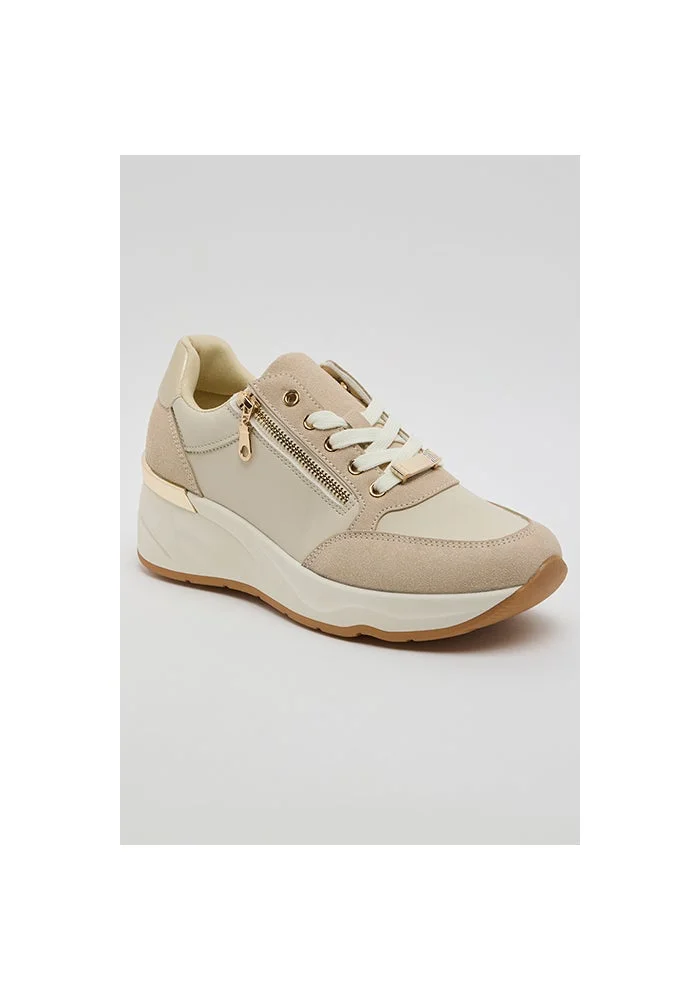 R&b Color Block Mid Top Sneakers