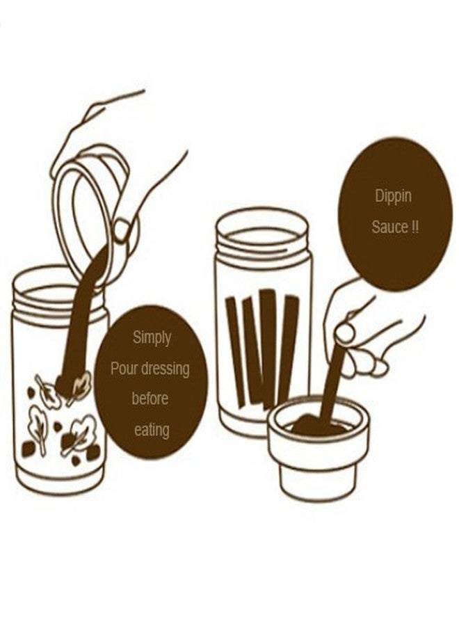 Komax Salad Bottle Set of 2, with Leak Proof Salad Sauce Dressing Case (Pink, Green) - Image 5