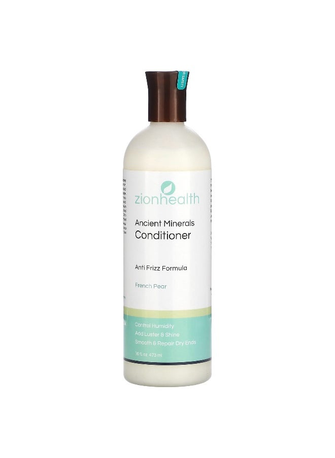 Zion Health Zion Health, Ancient Minerals Conditioner, Anti Frizz Formula, French Pear, 16 oz (473 ml)  - Image 1