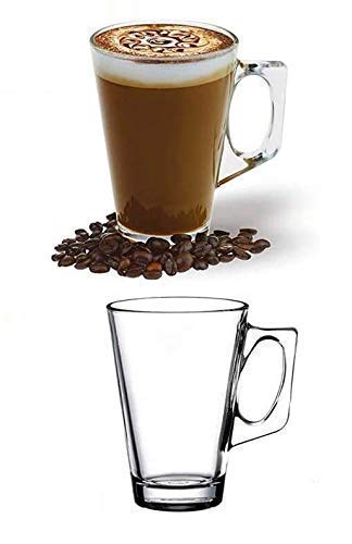 DROPANY DROPANY Glass Tea Cup Set of 6 Crystal Clear Toughened Glass Tea Cup with Convenient Solid Handle Cups Coffee Milk cappuccinos Lemon Tea Green Tea Small Tea Cup 130 ml - Image 3