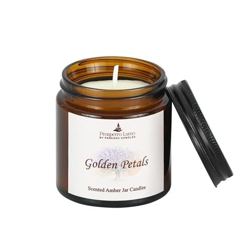 PROSPERRO LUMO by Parkash Candles Amber Jar Scented Candle Gift Set | Pack of 4 (100g Each) | Soy Wax | Long Burning 8–10 Hours | Premium Home & Festive Décor Candles - Image 5