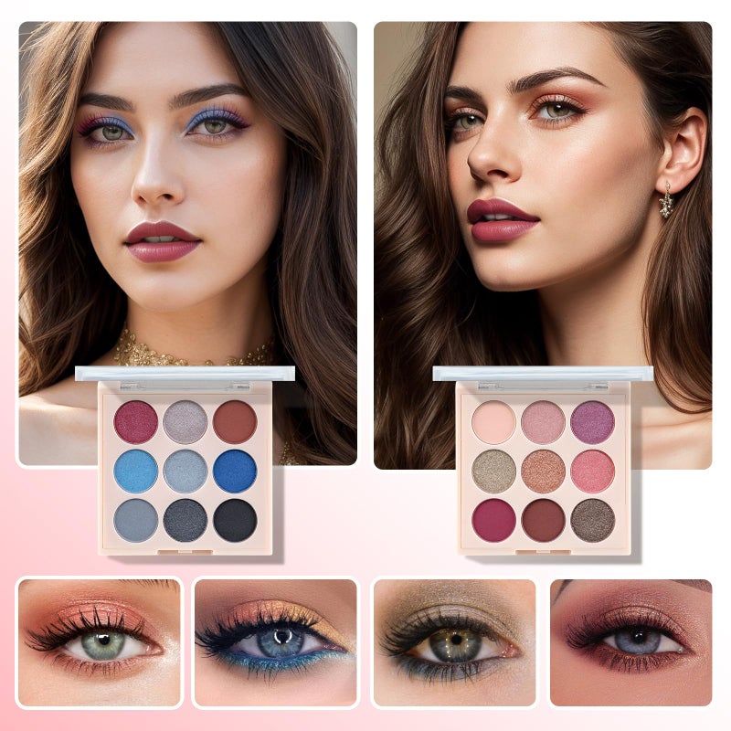 Color Nymph Beginner Makeup Set, Full Starter Cosmetics Set for Teenager Girls with Eyeshadow Palette Blush Lipstick Lip Pencil Eye Pencil Brush Mascara Portable Bag - Image 3
