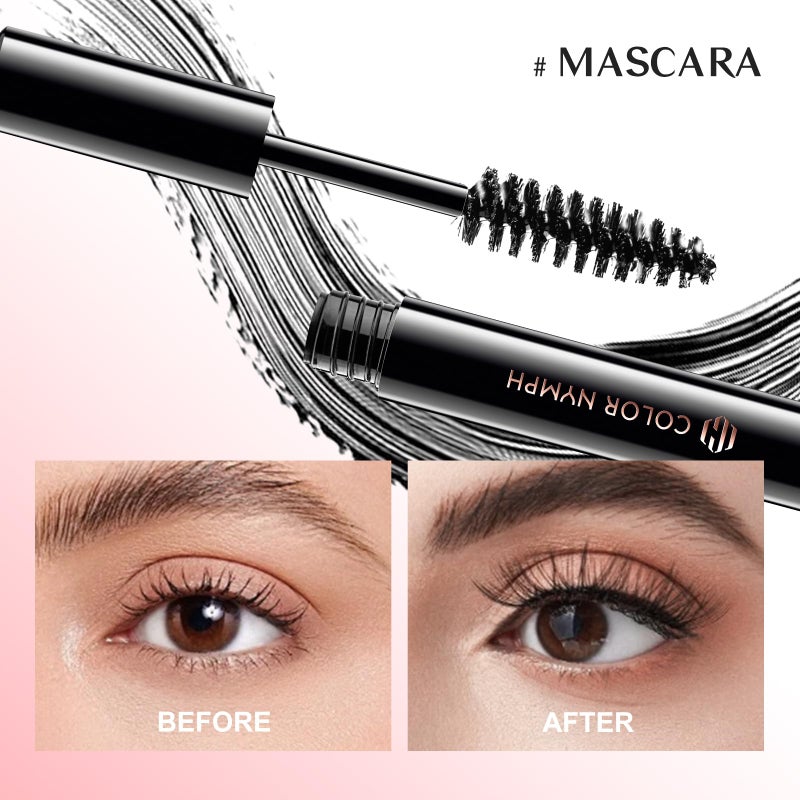 Color Nymph Beginner Makeup Set, Full Starter Cosmetics Set for Teenager Girls with Eyeshadow Palette Blush Lipstick Lip Pencil Eye Pencil Brush Mascara Portable Bag - Image 5