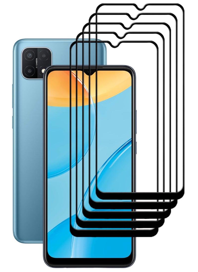 ACLIX 5 Pieces Antistatic ESD Dustproof Premium Quality High Definition Tempered Glass Screen Protector Designed For Oppo A15 - Image 1