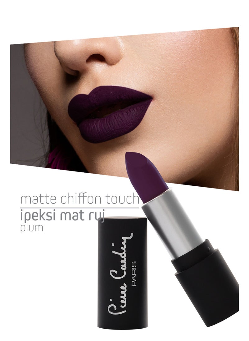 Pierre Cardin Paris - Pierre Cardin Paris Matte Chiffon Touch Lipstick 4g - Image 1