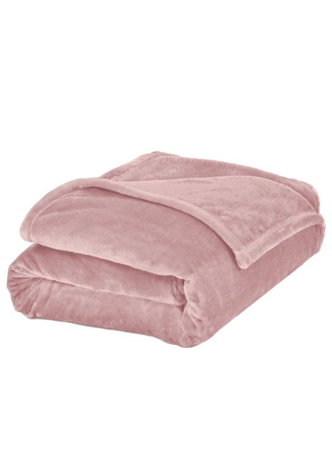 Lightweight Velvet Blanket, Mora Series, 350GSM, Single Size 230 x 170 cm, Extra Soft All Season Fleece Blanket, Bed And Sofa Blanket