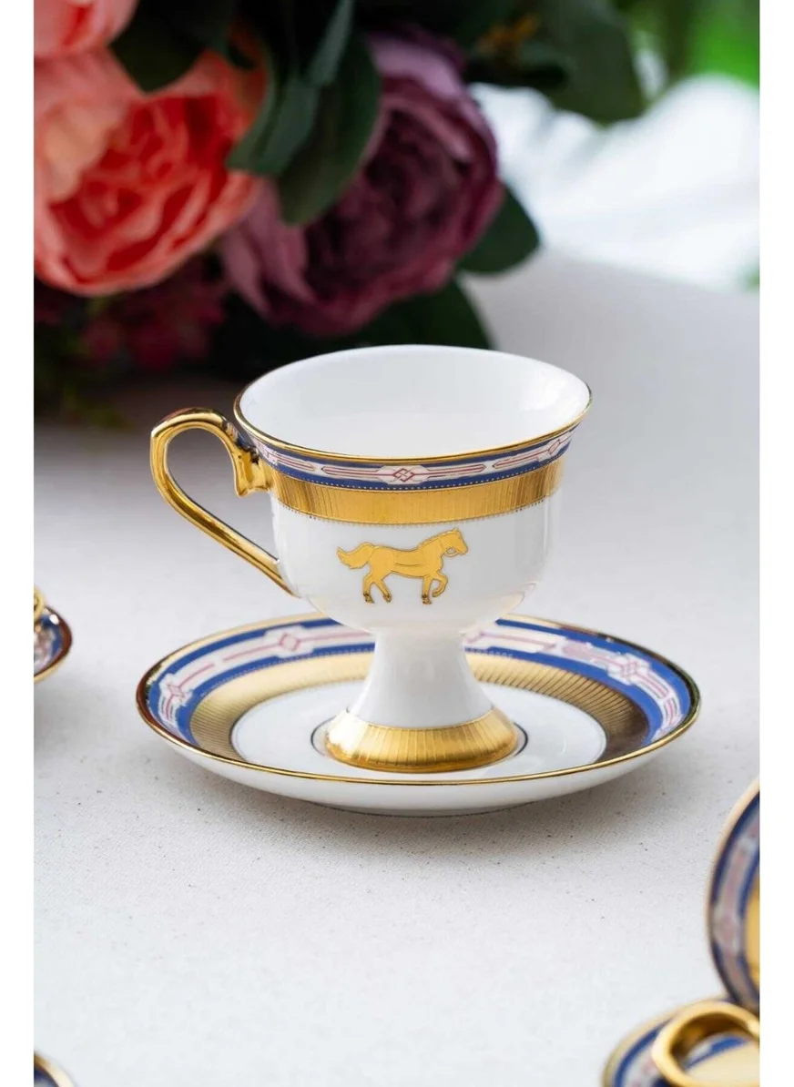 Acar Taylor 6 Person Coffee Cup Set Gold Gilded HXF-06548