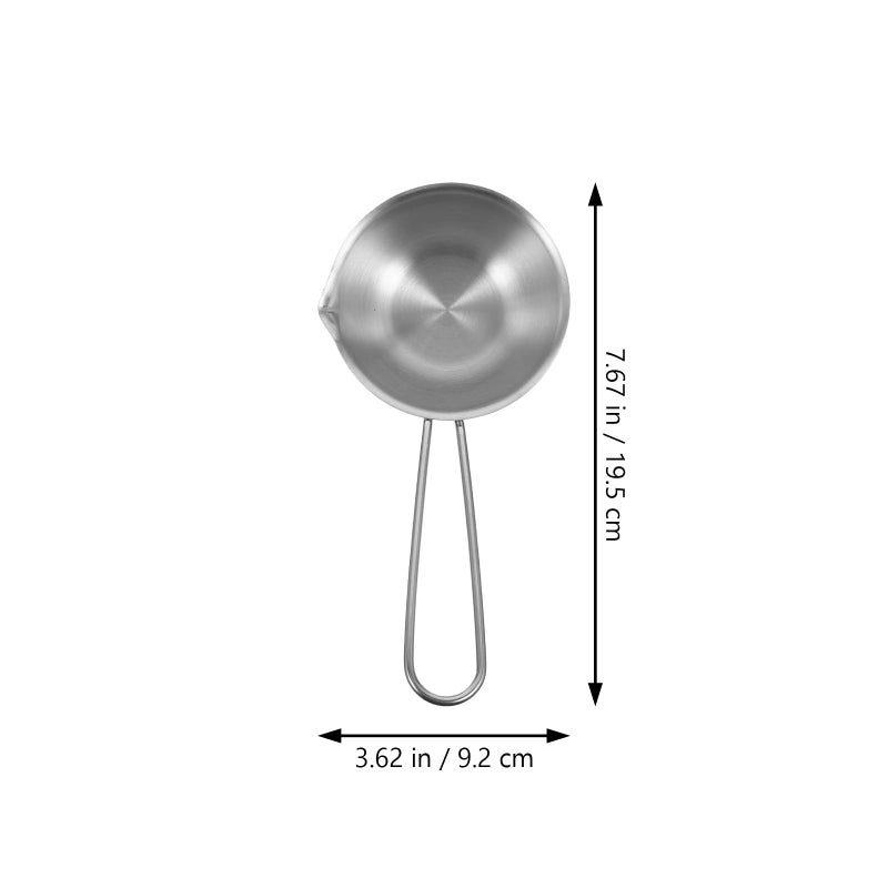 304 Stainless Steel Mini Saucepan 150ml With Measurement Scale For Kitchen Stovetop Cooking - Image 3