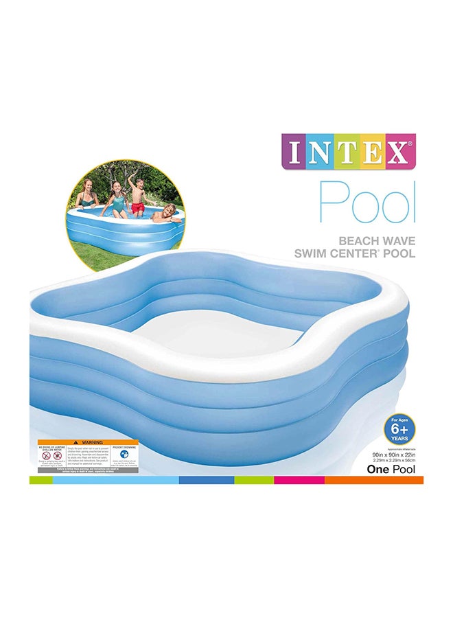 INTEX Beach Wave Swim Center Pool 90x90x22inch - Image 3