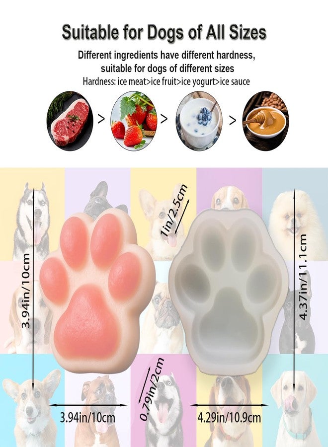 SIUPER 4IN Big Paw Shape Dog Cat Treat Molds 2 Pack, DIY Flavors for Puppy. Food Safe Silicone for Oven. Large Ice Cube Molds for Pet Chew, Cooling, Pets Birthday Cake Baking. Fun Gifts for Dog Lover - Image 5