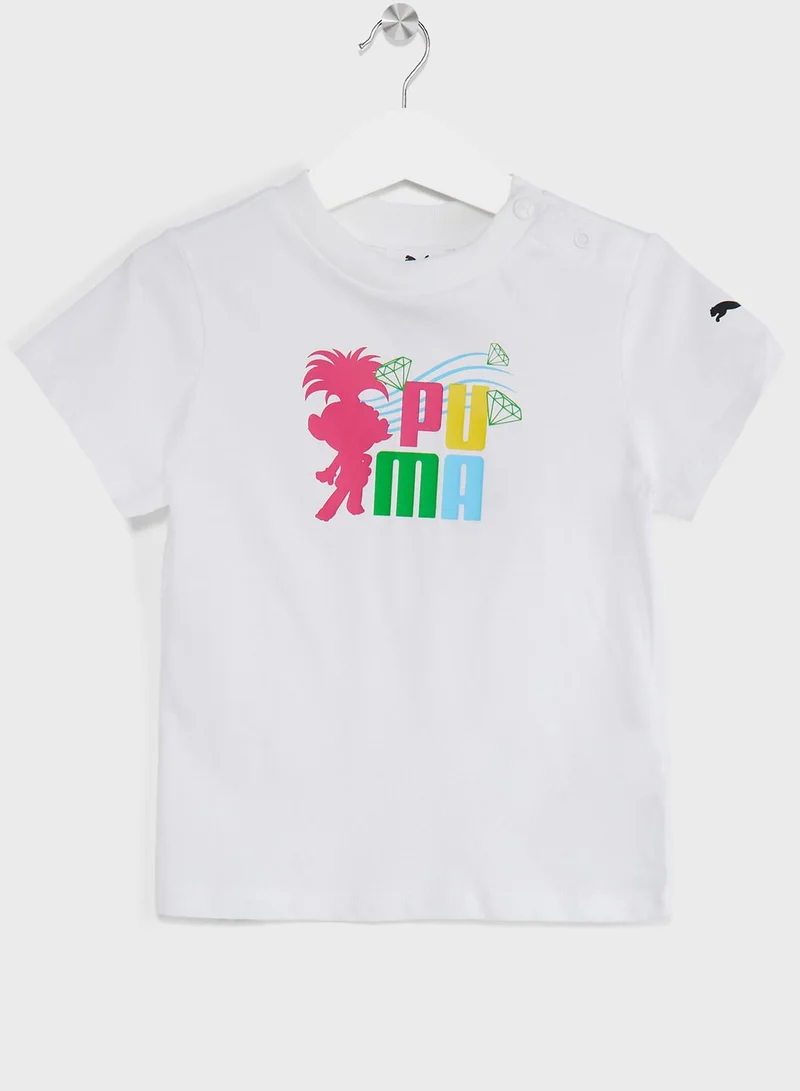 PUMA Kids Trolls Minicat T-Shirt & Shorts Set