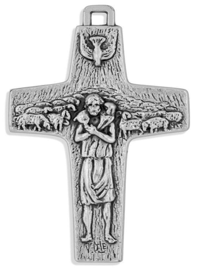 Venerare Official Pope Francis Good Shepherd Cross Replica (3") - Image 1