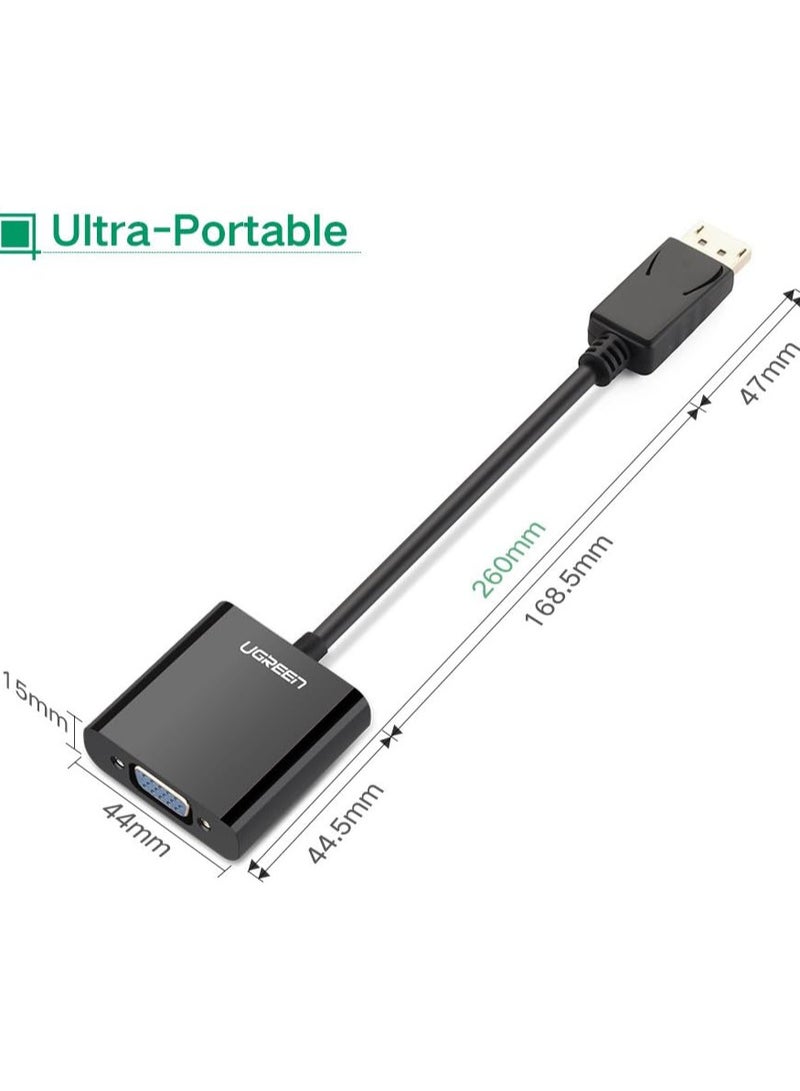 UGREEN DP109-20415 DP Male to VGA Female Converter - Black - Image 3