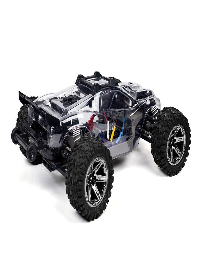 SummitLink Custom Body Unpainted with Stickers Clear Body Compatible for Rustler 4X4 1/10 Scale RC Car or Truck (Truck not Included) R4-BG-01 - Image 4
