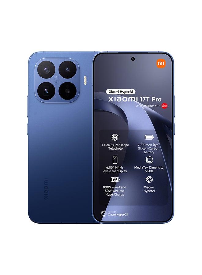 Xiaomi 17T Pro Dual SIM+eSIM 5G Deep Blue 12GB RAM 512GB - Global Version - Image 1