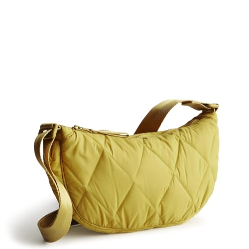 Vera Bradley Featherweight Springbrook Sling Crossbody Bag, Golden Olive - Image 5