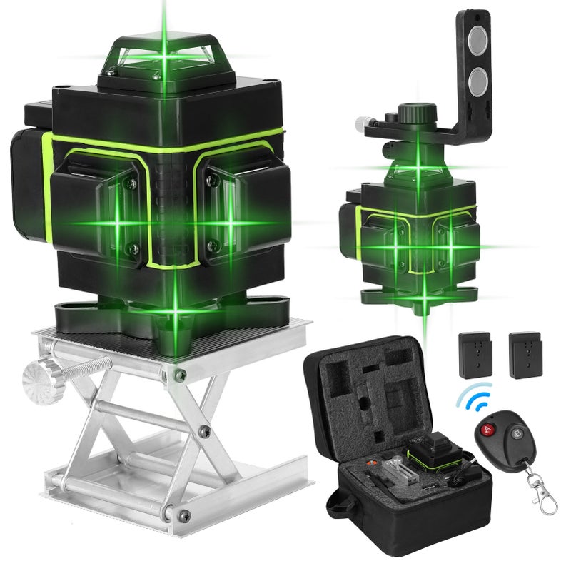 Multifunctional LCD Display 16 Lines Level Tool Vertical Horizontal Line 3° Self-leveling with Laserline Brightness Adjustable Function - Image 1