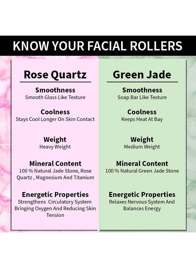NIBEMINENT Face Massage Rollers Green Jade - Image 5