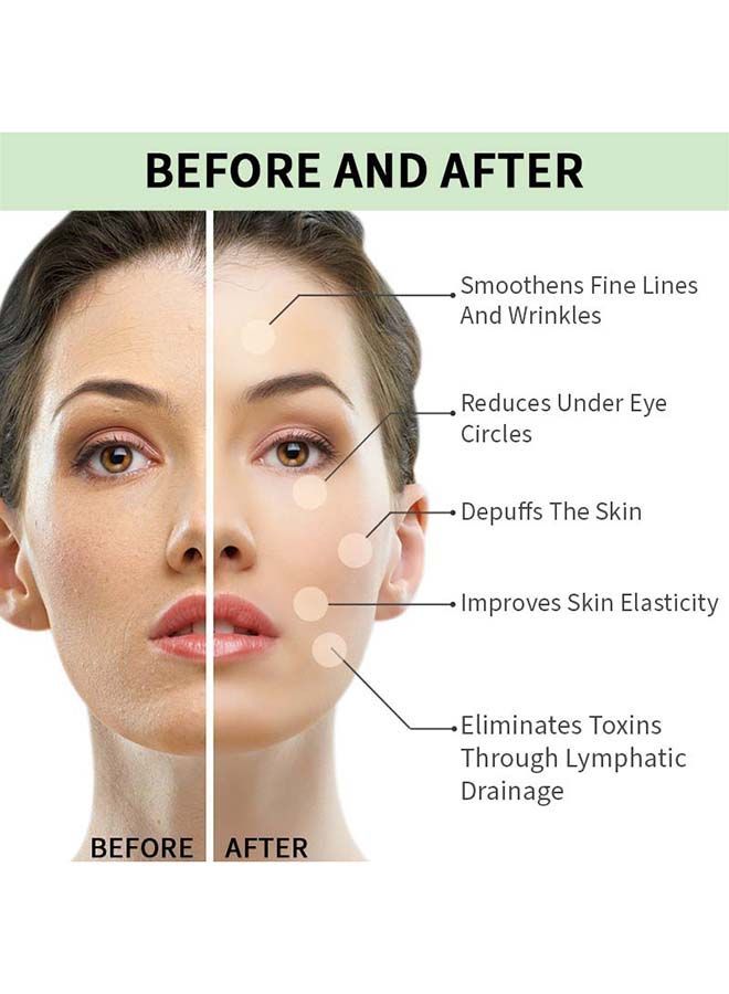 NIBEMINENT Face Massage Rollers Green Jade - Image 3