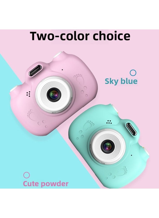 Generic Source Manufacturers Touch Screen Children's Camera 2800W Small SLR Dual Lens Digital Camera-Body Color:A5 Blue (with Silicone Cover And No Memory Card)  - Image 5