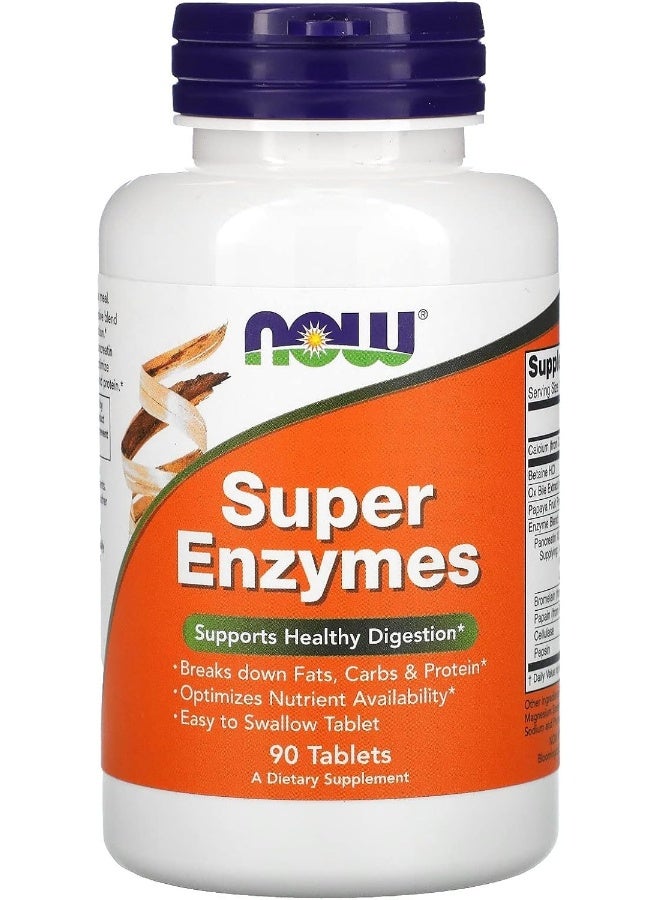 ناو فودز مكمل غذائي سوبر إنزايمز من 90 كبسولة - Image 4