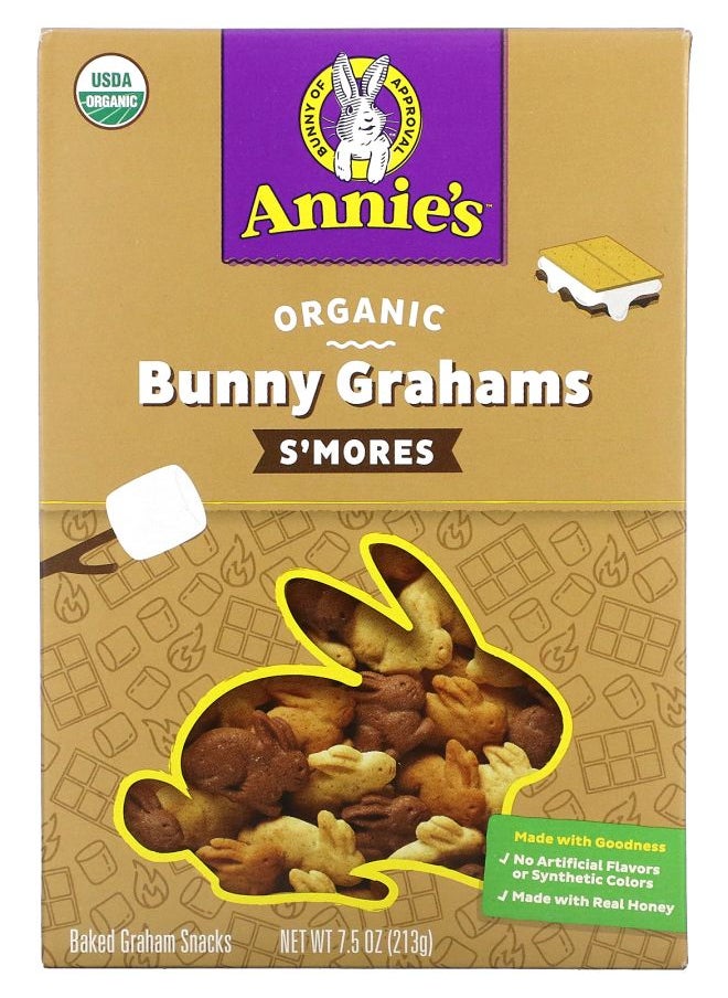 Annie's Organic Baked Bunny Graham Snacks S'Mores 7.5 oz (213 g) 