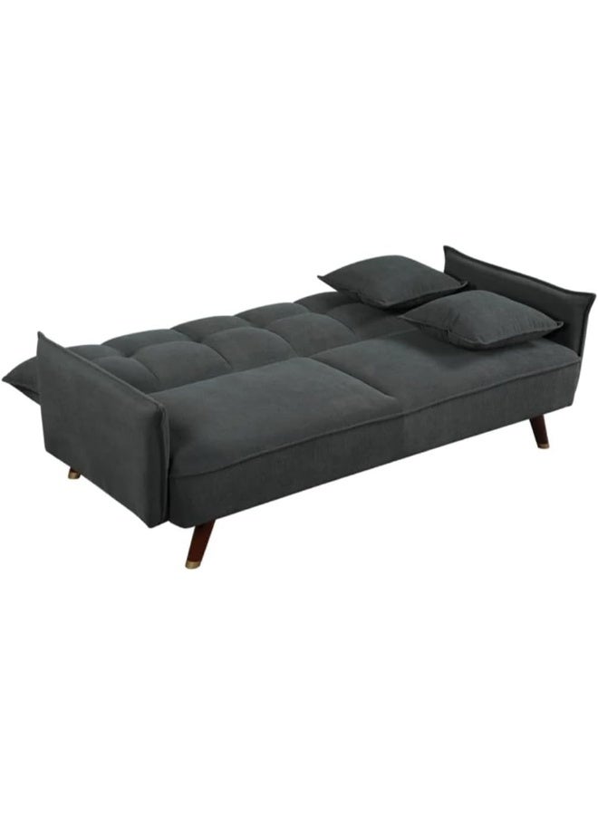 Modern Velvet Sofa Bed - Image 5