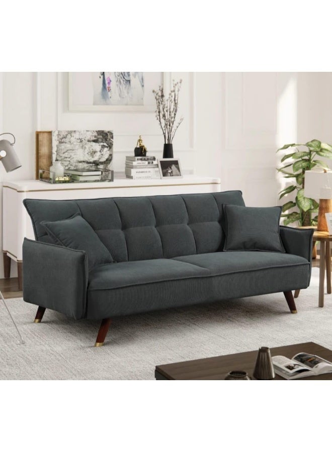 Modern Velvet Sofa Bed - Image 1