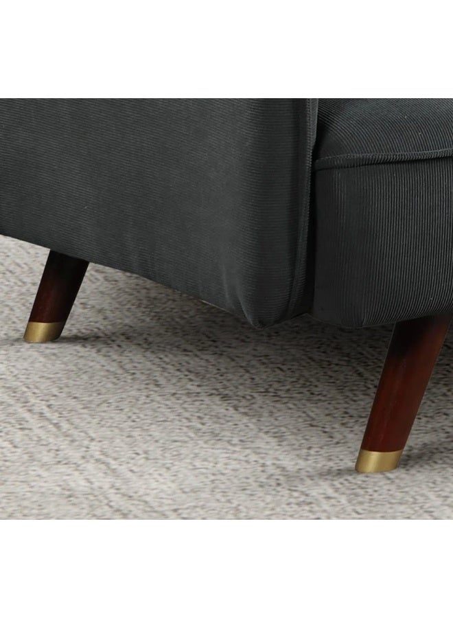 Modern Velvet Sofa Bed - Image 4