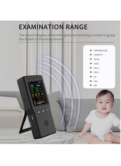 General 9 in 1 Air Quality Detector LCD Display PM2.5 PM10 HCHO TVOC CO CO2 Temperature and Humidity Multifunctional Air Quality Monitor  - Image 3