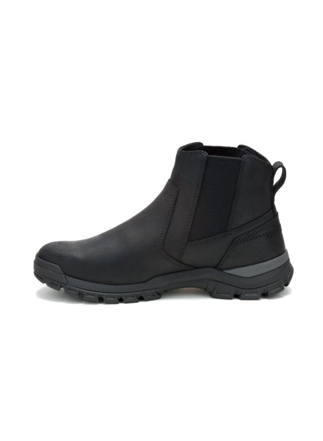 CATERPILLAR CAT Men’s Threshold Chelsea Boot – Full‑Grain Leather, Slip‑Resistant, Cushioned Comfort, Durable Work/Casual Boot – Black - Image 3