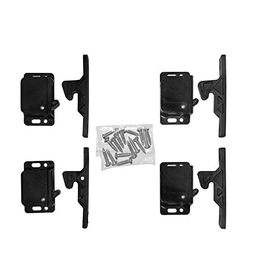 Camp'N 4 Pack RV Cabinet Door Latch - Easy to Install OEM RV Drawer Latches and Catches - Push Latch and Catch for Cabinets in Trailers and Motorhomes - Image 1