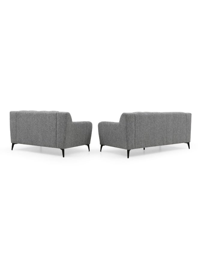 Baytonia Lemons Double Sofa - Grey - Image 4