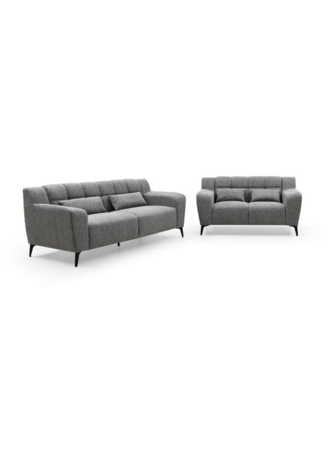 Baytonia Lemons Double Sofa - Grey - Image 3